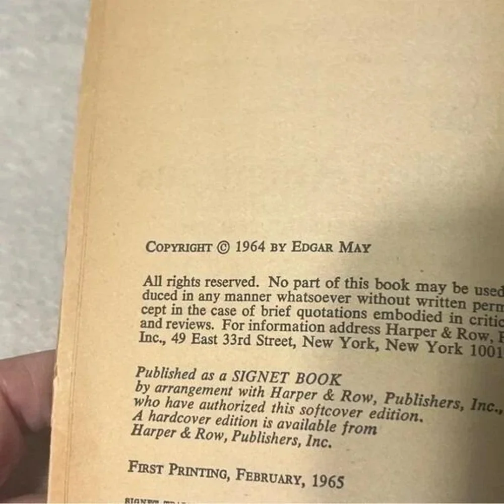 The Wasted Americans Edgar May Vintage Paperback Book 1964 1st Edition